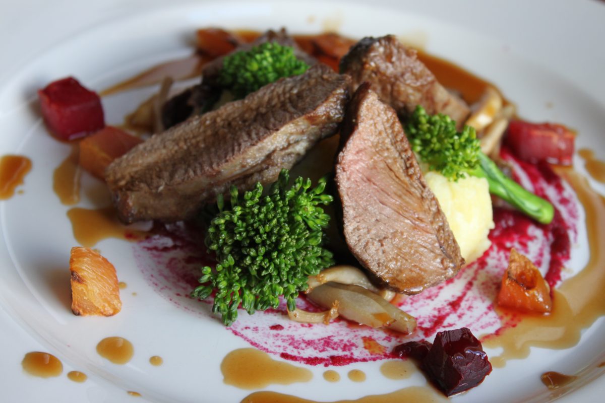 Delicious meal served at No.1 Bistro, Mackays Hotel in Wick
