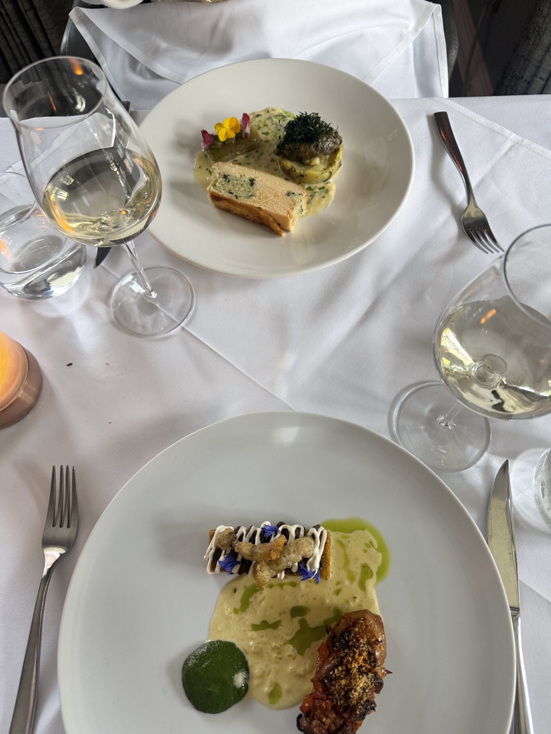 Seasonal Highland dish served at Torrish restaurant at Ness Walk in Inverness