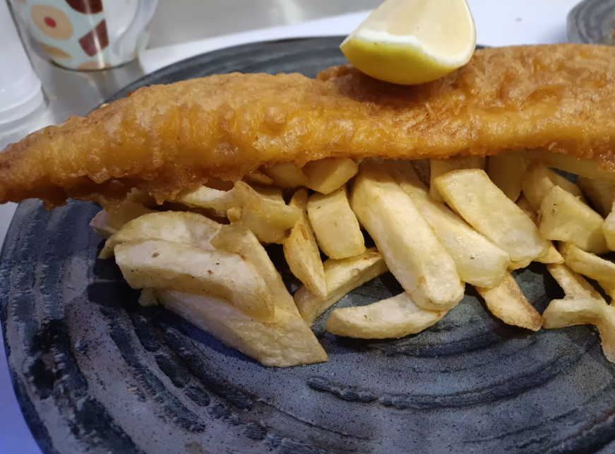 Traditional fish and chips served at The Smiddy Chippy in Contin on the North Coast 500