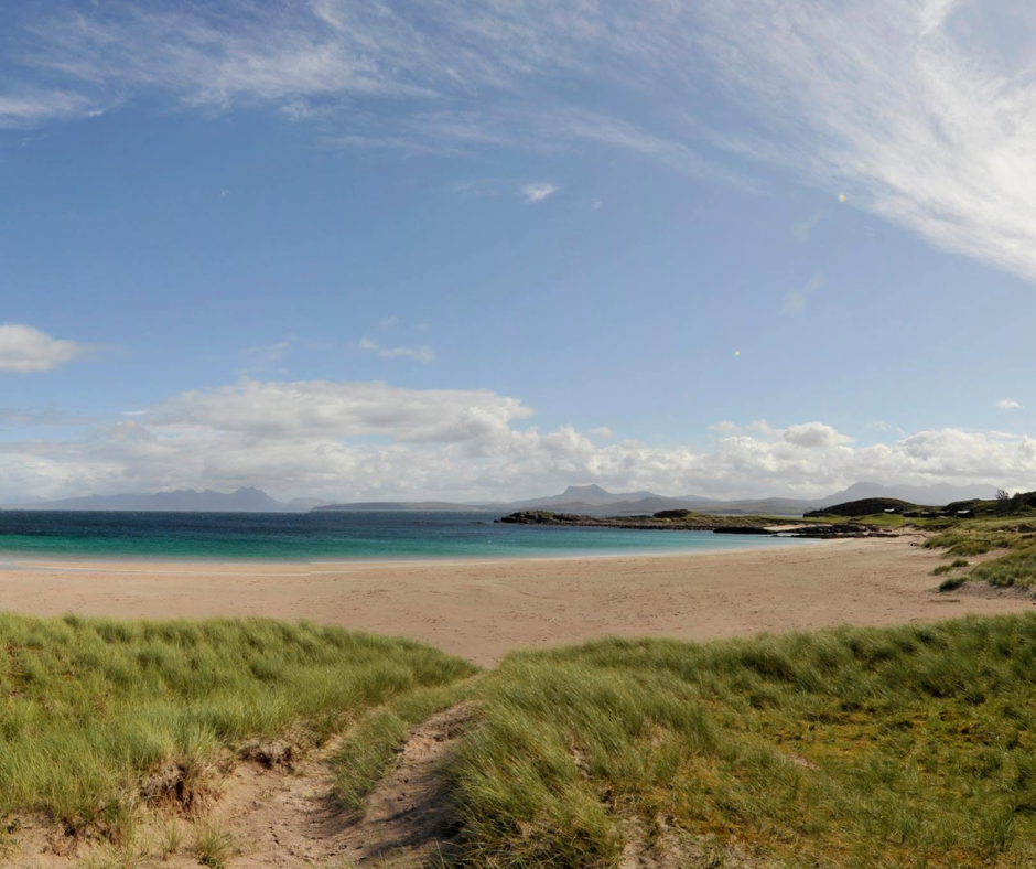 Mellon Udrigle Beach with sandy shores 