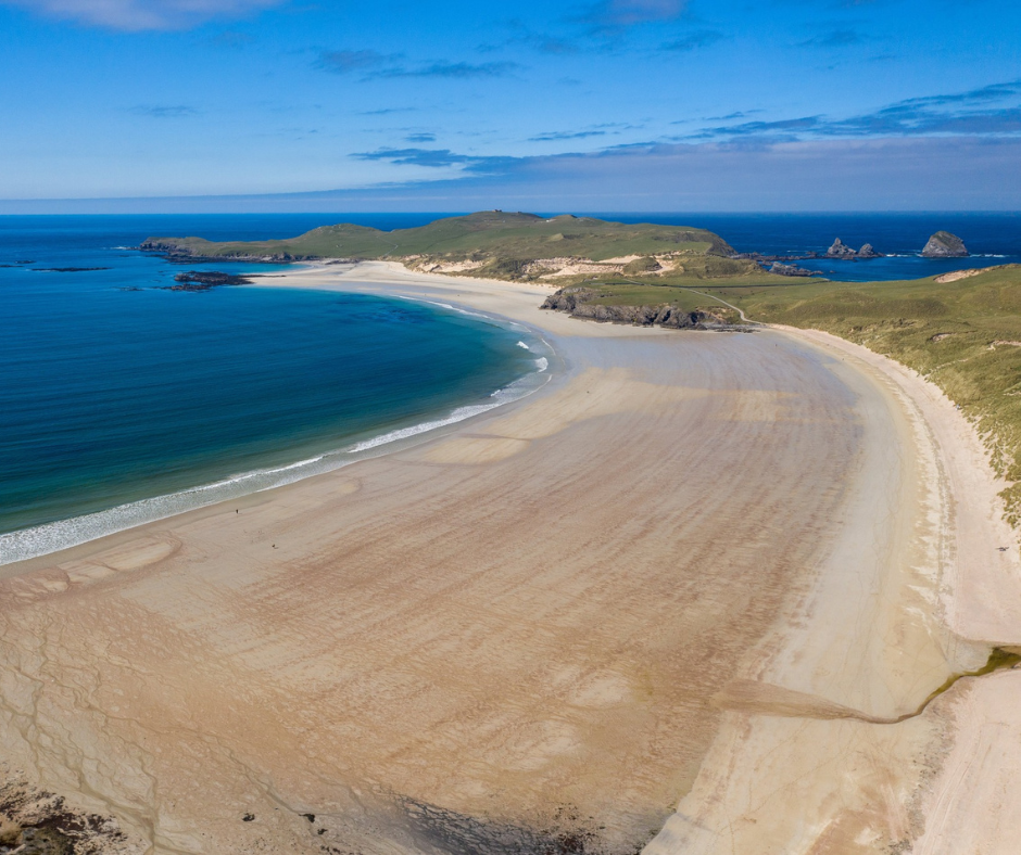 Balnakeil Beach near Durness with sandy shores and coastal views